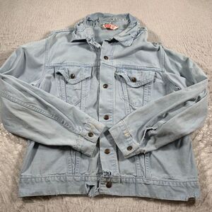 Levis Jacket Womens 46 Blue‎ Distressed White Tab Vintage 80s